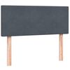 vidaXL Boxspringbett mit Matratze Dunkelgrau 120x210 cm Samt