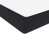 vidaXL Boxspringbett mit Matratze Schwarz 90x220 cm Samt