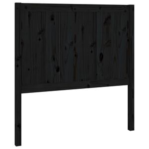 vidaXL Kopfteil Schwarz 95,5x4x100 cm Massivholz Kiefer
