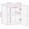 vidaXL Bad-Wandschrank 38x33x48 cm Altholz Massiv