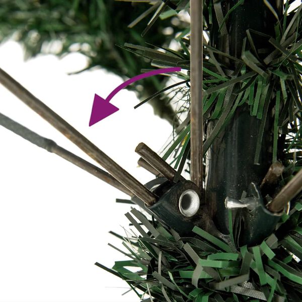 vidaXL Künstlicher Weihnachtsbaum mit Ständer 210 cm PVC