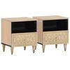 vidaXL Nachttische 2 Stk. 40x33x46 cm Massivholz Mango