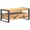 vidaXL Couchtisch 100x55x45 cm Raues Mangoholz