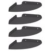 vidaXL Schwebendes Regal mit Regal 4 pcs Schwarz 18 x 18 x 2 cm