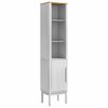 vidaXL Bad hoher Schrank FLORO Wei&szlig; 35 x 30 x 160 cm