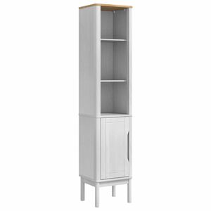 vidaXL Bad hoher Schrank FLORO Wei&szlig; 35 x 30 x 160 cm