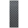 vidaXL Teppichl&auml;ufer LESAKA Schwarz und Wei&szlig; 80 x 200 cm