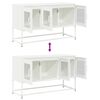 vidaXL TV-Schrank Wei&szlig; 100,5x39x60,5 cm Kaltgewalzter Stahl