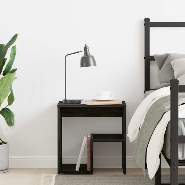 vidaXL Nachttisch Schwarze Eiche 40 x 30 x 40 cm Holzwerkstoff