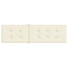 vidaXL Liegestuhl-Auflage Creme (75+105)x50x4 cm