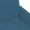 vidaXL Schlafsofa 2-Sitzer mit Fu&szlig;hocker Blau Samt