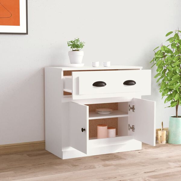 vidaXL Sideboard Weiß 70x35,5x67,5 cm Holzwerkstoff