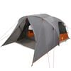 vidaXL Dome Zelt f&uuml;r 4 Personen Grau und Orange 455 x 252 x 178 cm