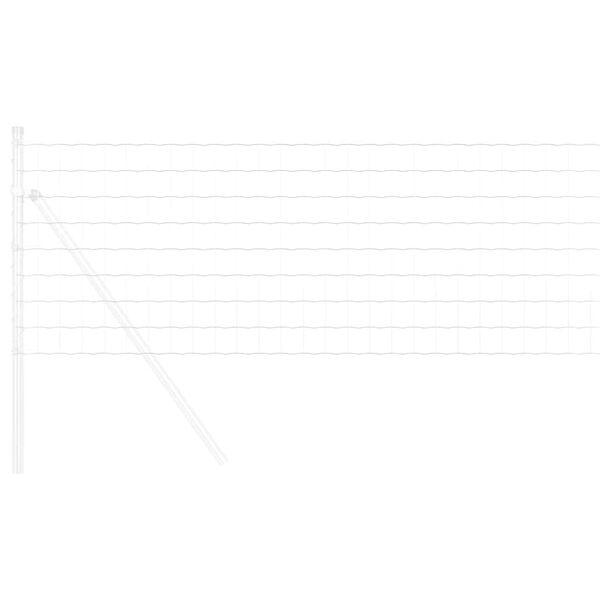 vidaXL Eurozaun 0,8 x 25 m PVC-beschichtetes Eisen