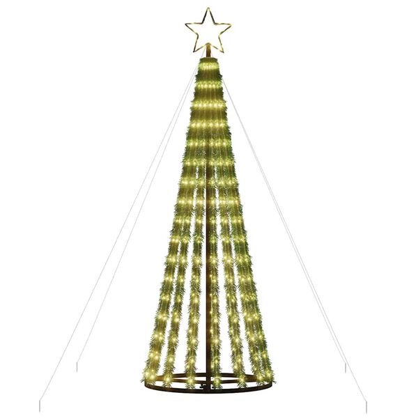 vidaXL LED Weihnachtsbaum 275 LEDs Warmweiß 180 cm
