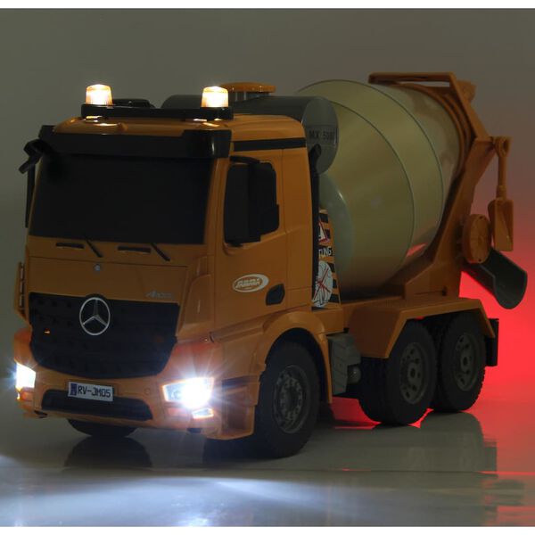 JAMARA Ferngesteuerter Betonmischer Mercedes-Benz Arocs 1:20 Gelb