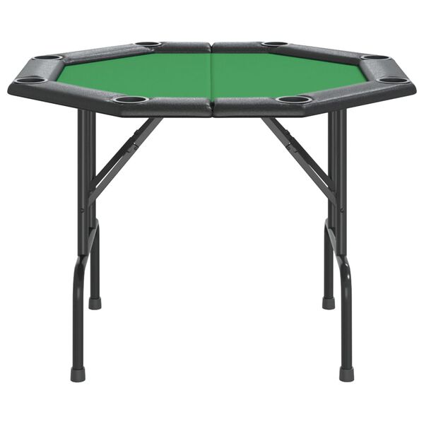 vidaXL Pokertisch Klappbar 8 Spieler Grün 108x108x75 cm