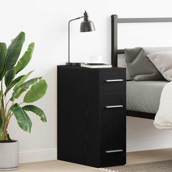 vidaXL Apothekerschrank Schwarze Eiche 20 x 45.5 x 60 cm Holzwerkstoff