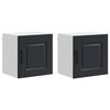 vidaXL Geschirrsp&uuml;lerfront Kalmar 2 pcs Schwarz Holzwerkstoff