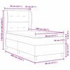 vidaXL Boxspringbett mit Matratze Dunkelbraun 80 x 200 cm Stoff