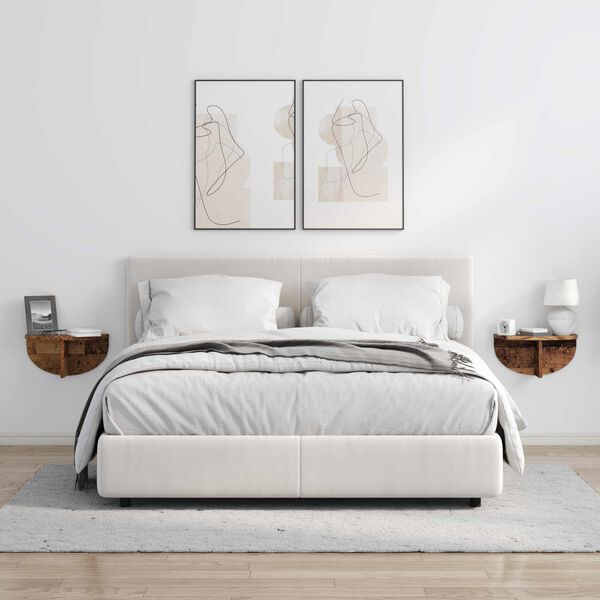 vidaXL Wandregal Wandmontiert Altholz 38 x 19 x 19 cm Holzwerkstoff