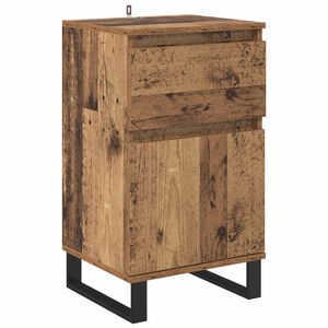 vidaXL Sideboard mit Schubladen Altholz 35 x 40 x 70 cm Holzwerkstoff