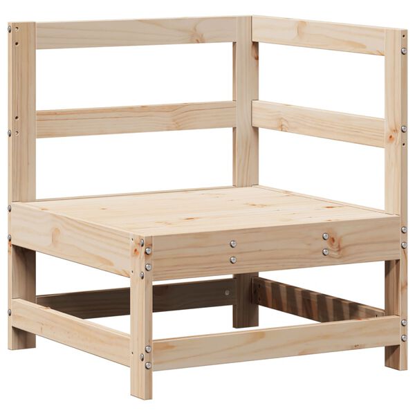 vidaXL 3-tlg. Garten-Sofagarnitur Massivholz Kiefer