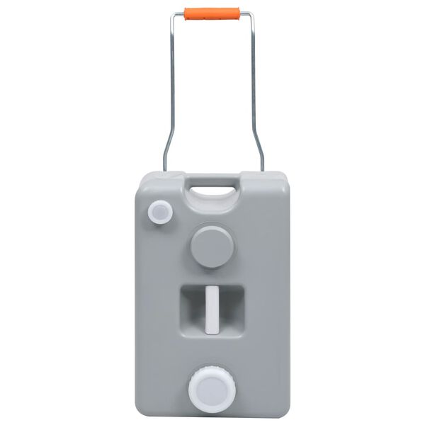 vidaXL Camping-Wassertank mit Rollen 25 L Grau