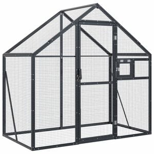 vidaXL Voliere Anthrazit 179x100x185 cm Aluminium