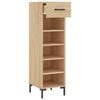 vidaXL Schuhschrank Sonoma-Eiche 30x35x105 cm Holzwerkstoff