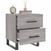 vidaXL Nachttisch Grau Sonoma 40x35x47,5 cm Holzwerkstoff