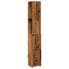 vidaXL Badezimmerschrank Altholz-Optik 25x25x170 cm Holzwerkstoff