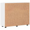 vidaXL Holzschrank Hochglanz Wei&szlig; 88,5 x 30,5 x 73 cm Holzwerkstoff
