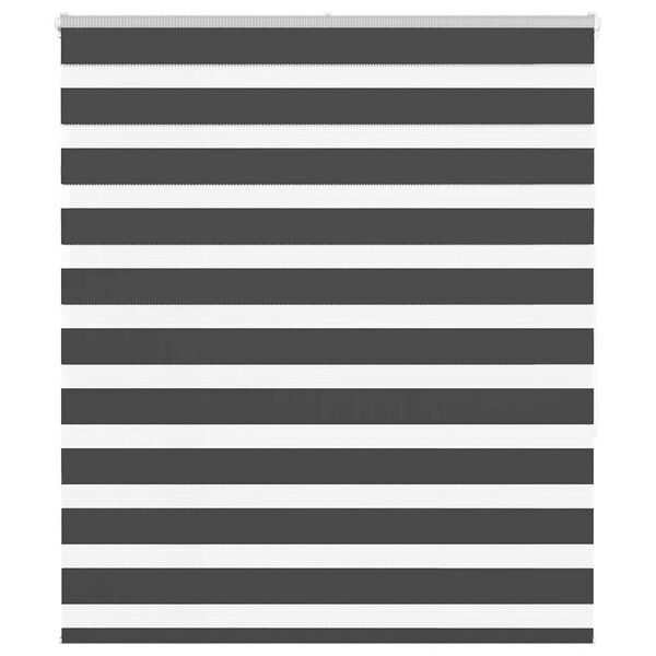 vidaXL Doppelrollo Schwarz 120x150 cm Stoffbreite 115,9 cm Polyester