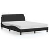 vidaXL Bettgestell "Dover" Schwarz 120x200 cm Kunstleder
