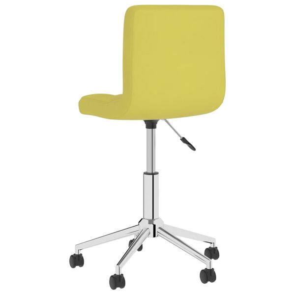 vidaXL Esszimmerstuhl Drehbar Gr&uuml;n Stoff