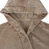 vidaXL Bademantel Hoodie Kamel XXL Flanell