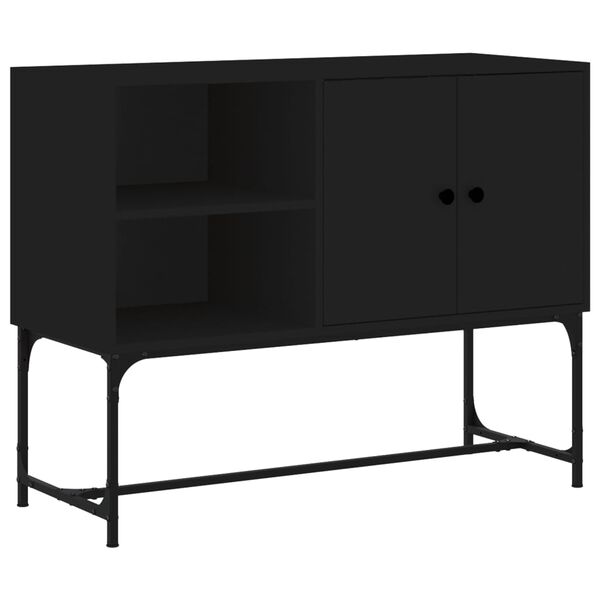 vidaXL Sideboard Schwarz 100x40x79,5 cm Holzwerkstoff