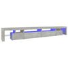 vidaXL TV-Schrank mit LED-Leuchten Betongrau 290x36,5x40 cm