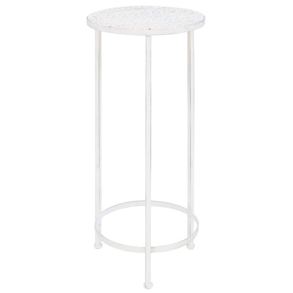 vidaXL Blumenständer Set 3 Stk. Vintage Stil Metall Weiß