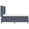 vidaXL Boxspringbett mit Matratze Dunkelgrau 140 x 200 cm Samt