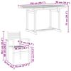vidaXL Garten Essgruppe 7 pcs Natur Massivholz Akazie