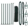 vidaXL Zaunpfosten Gr&uuml;n 10 x 0,6 m (50 mm Maschen) Stahl und PVC