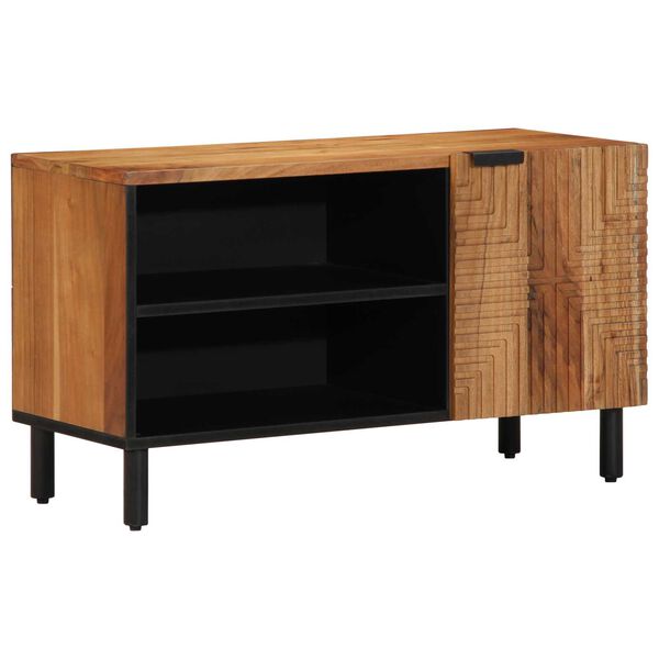 vidaXL TV-Einheiten Massivholz Akazie 80 x 31,5 x 46 cm Holzwerkstoff