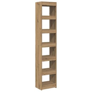 vidaXL B&uuml;cherregal/Raumteiler Artisan-Eiche 40x30x198 cm