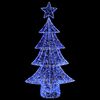 vidaXL Weihnachtsbaum mit 160 LEDs Blau 150 cm Acryl