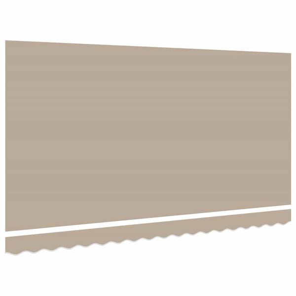 vidaXL Markisenersatzstoff Beige 380 x 195 cm Polyester