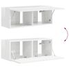 vidaXL TV-Wandschrank 2 pcs Gl&auml;nzend Wei&szlig; 78,5 x 31 x 29,5 cm