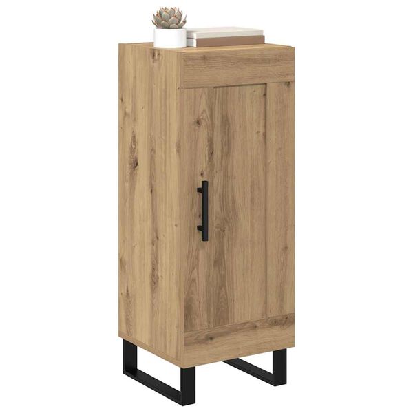 vidaXL Sideboard Artisan-Eiche 34,5 x 34 x 90 cm Verbundholz und Eisen