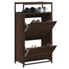 vidaXL Schuhschrank Braun Eichen-Optik 60x34x112 cm Holzwerkstoff